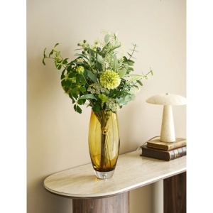Vaza decorativa, Auriu, 14x14x32 cm - Img 2