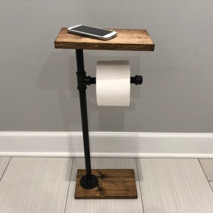 WC papírtartó, Boruraf178, dió-fekete