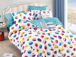 Ágyneműhuzat-garnitúra, Macarons, 6 részes, finom pamut (flanel)