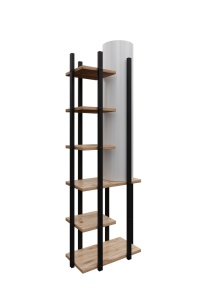 Állólámpa, Moda Dor, fekete, 45x25x135 cm - Img 3