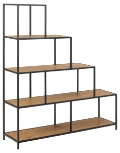 Biblioteca Seaford, Natural, 150x135x35 cm - Img 4