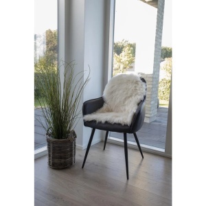 Blana artificiala decorativa de miel, Ivory, 85x50x6.5 cm