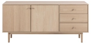 Bufet Aston, Stejar deschis, 75x160x40 cm - Img 5