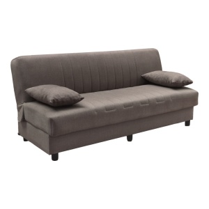 Canapea extensibila cu spatiu de depozitare Romina, Maro, 180x75x85 cm - Img 2