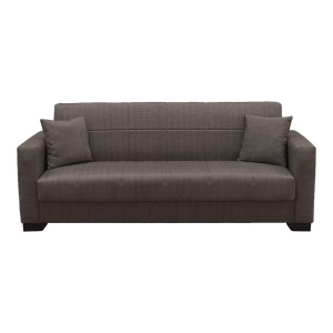Canapea extensibila cu spatiu de depozitare Vox, Maro, 180x75x85 cm - Img 5
