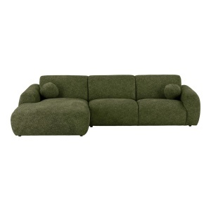 Canapea lounge stanga Clyde, Verde masliniu, 109x177x300x75 cm - Img 5