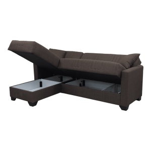 Coltar extensibil reversibil, Stashio, Maro, 202x143x84 cm - Img 3