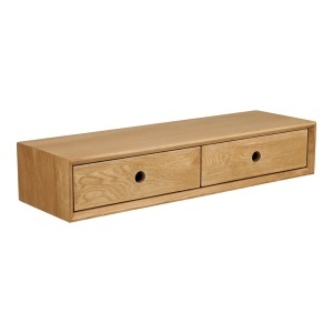 Comoda de perete Luzern, Nuc, 25x80x15 cm - Img 4