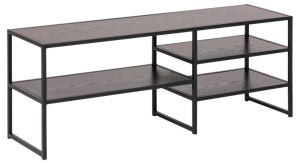 Comoda TV Seaford, Negru, 46x120x33 cm - Img 3