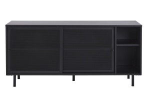 Comoda VEEP, Negru, 46x75x160 cm