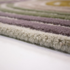 Covor Spiral Shaped Wool Verde 140x200 cm - Img 4