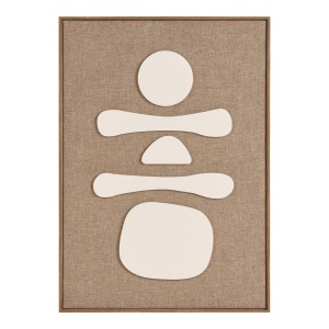 Decoratiune de perete Diva, Maro/Bej, 2.5x50x70 cm - Img 5