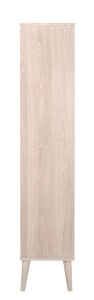 Dulap cu vitrina Nagano, Alb, 178x80x37 cm - Img 7