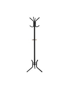 Fa formájú fogas, Songmics, fém, fekete, 176 cm