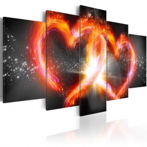 Festmény Flame of love, 100x50 cm