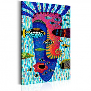 Festmény, Hypnotic circles, 100x50 cm