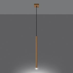 Függőlámpa, Pastelo, arany, 3.5x3.5x120 cm - Img 3