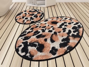 Fürdőszobai szőnyeg szett 2 db, Leopard
