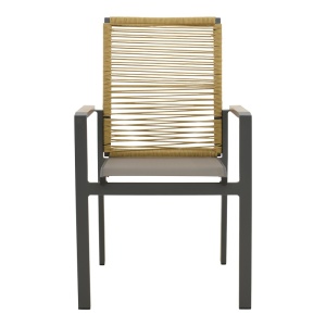 Kerti szék, Aegean, antracit, 57x64x87 cm - Img 5