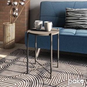 Kisasztal Lima, antracit, 43.5x43.5x53 cm - Img 2