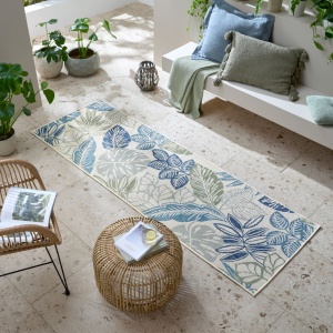 Kültéri futószőnyeg, Bella Leaf, Flair Rugs, kék, 80x230 cm - Img 5