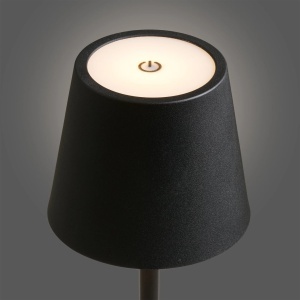 Lampa de masa Bradford, Negru, 10x10x37 cm - Img 3