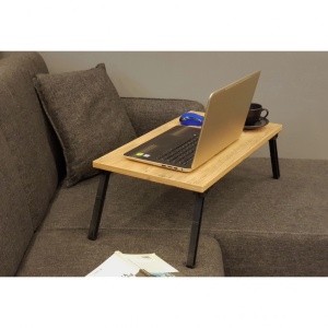 Laptop asztalka Gusto, atlanti fenyő-fekete - Img 2