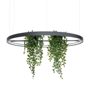 LED-es csillár, Rio Bio 110, 4000K, fekete, 110x110x200 cm