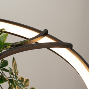 LED-es csillár, Rio Bio 78, 3000K, fekete, 78x78x200 cm - Img 4