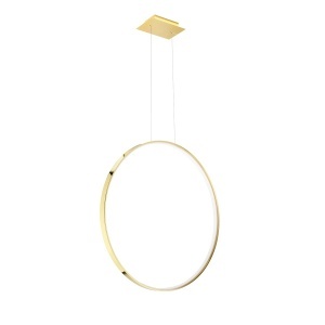 LED-es függőlámpa 3000K, Rio, fényes arany, 78x16x150 cm