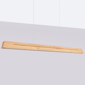 LED-es függőlámpa 4000K, Skog, tölgy, 150x5.5x210 cm - Img 2