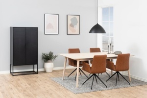 Masa dining Century, Alb, 75.3x200x100 cm - Img 3