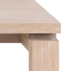 Masa dining Linley, Alb, 75x200x100 cm - Img 7