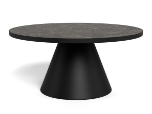 Masuta de cafea Soli, Negru, 40x85.7x85.7 cm - Img 4