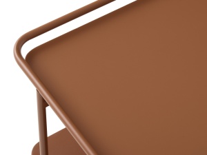 Masuta de cafea YUBA, Teracota, 55x34x110 cm - Img 4