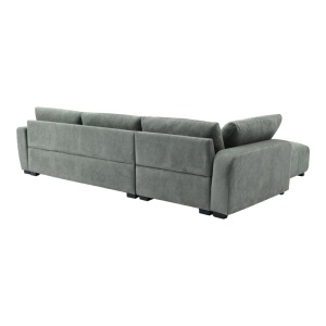Megfordítható sarokkanapé, Gianco, Pako World, textil, menta, 298x208x85 cm - Img 4