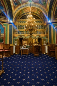Mocheta biserica, Lotos, Albastru, 400x800 cm, Delta