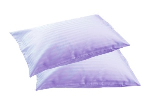 Párnahuzat szett 2 db, 50x70 cm, Nuria, 100% pamut, lila-kék
