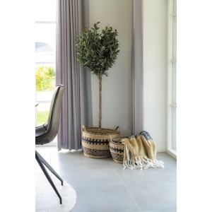 Pled decorativ Sindra, Negru, 170x130 cm - Img 2