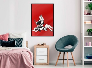 Poszter fekete kerettel, ""Banksy: Queen Victoria"", 40x60 cm - Img 2