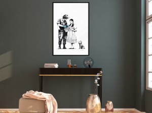 Poszter fekete kerettel, ""Banksy: Stop and Search"", 40x60 cm - Img 2