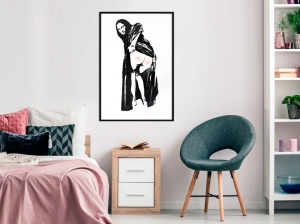 Poszter fekete kerettel, ""Moona Lisa"", 30x45 cm - Img 2