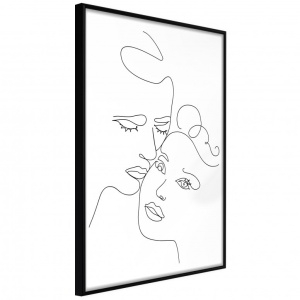 Poszter fekete kerettel, ""Soulmates"", 40x60 cm