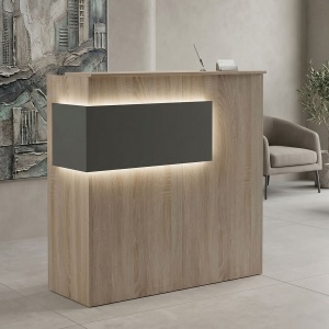 Recepciós pult, Optima, szürke, 40x110x110 cm