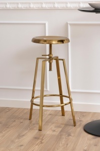 Scaun de bar Goose, Auriu, 87x41x41 cm - Img 2