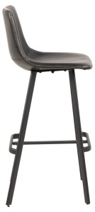 Scaun de bar I_Oregon, Negru, 103x46.5x50 cm - Img 5