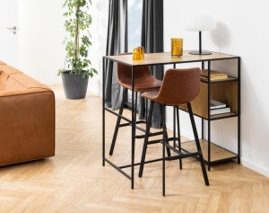 Scaun de bar I_Oregon V2, Maro, 103x46.5x50 cm