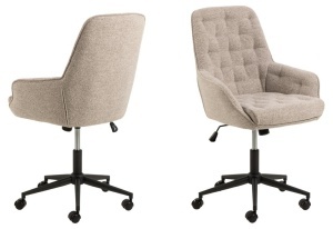 Scaun de birou Erik, Bej, 106x60x67.5 cm - Img 3