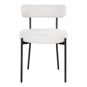 Scaun dining Badalona, Alb, 57x49x72.5 cm - Img 4