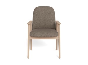 Scaun dining Calvin, Gri, 88x55x60 cm - Img 4